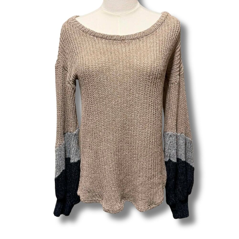 Native People Knit Bell Sleeve Sweater Size Small | Boho Cozy Girl